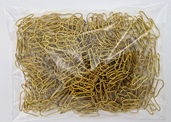 Büroklammern Zahn gold <br>(250 Stück) – Bild 3