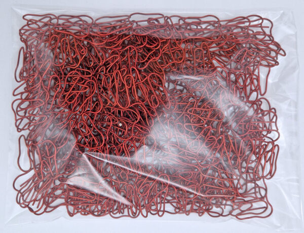 Büroklammern Zahn rot metallic <br> (250 Stück) – Bild 3