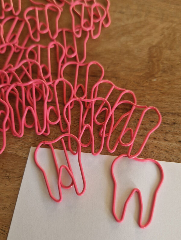 Büroklammern Zahn pink <br>(250 Stück) – Bild 2