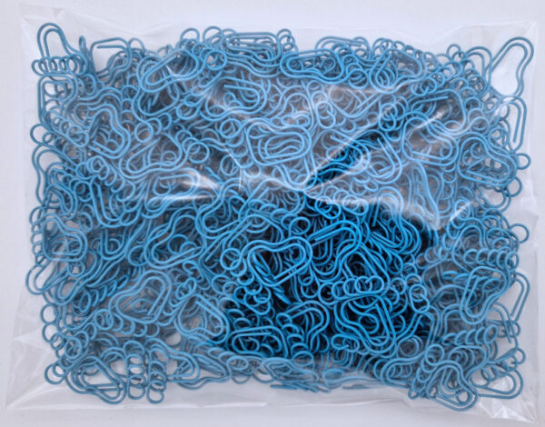 Büroklammern Fuß blau <br>(200 Stück) – Bild 3