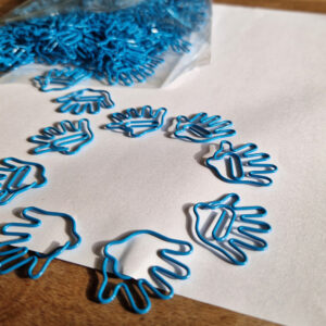 Büroklammern Hand