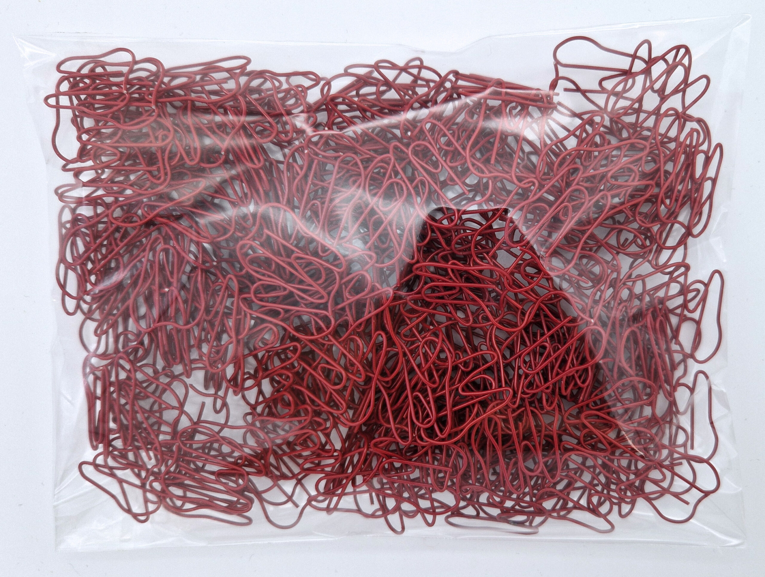 Büroklammern Zahn dunkelrot<br> (250 Stück) – Bild 2
